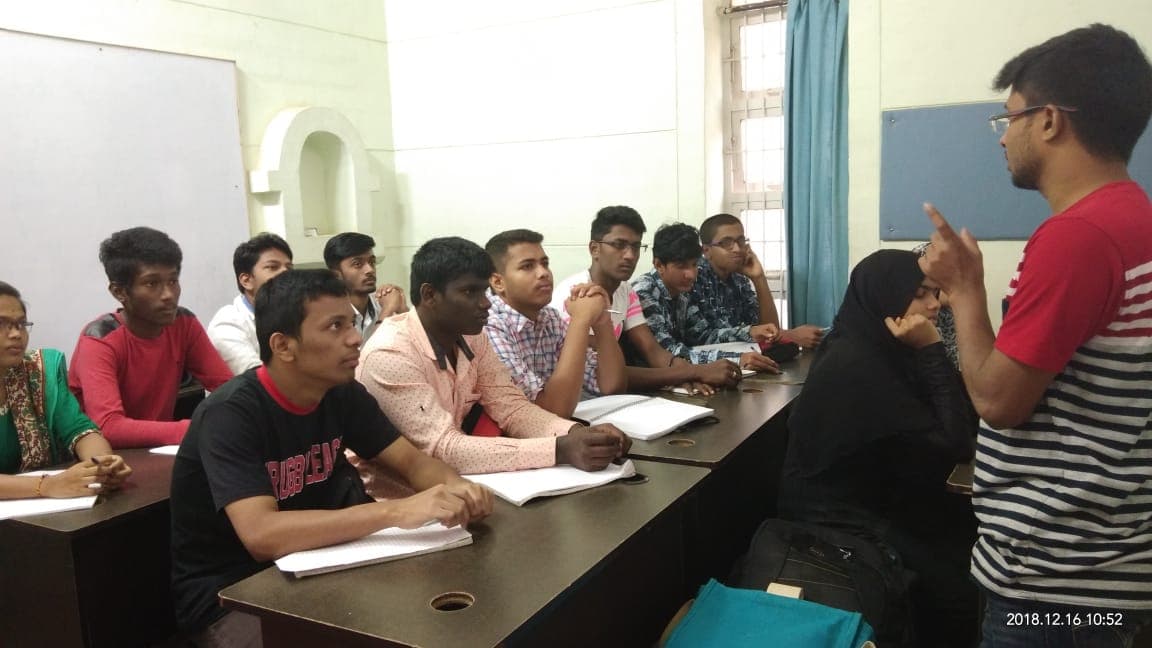 Students in classroom